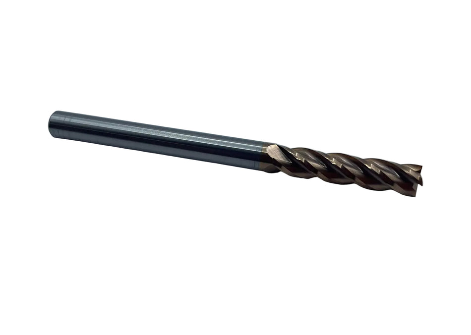 Solid Carbide End Mill, HRC55, 8mm, extra long
