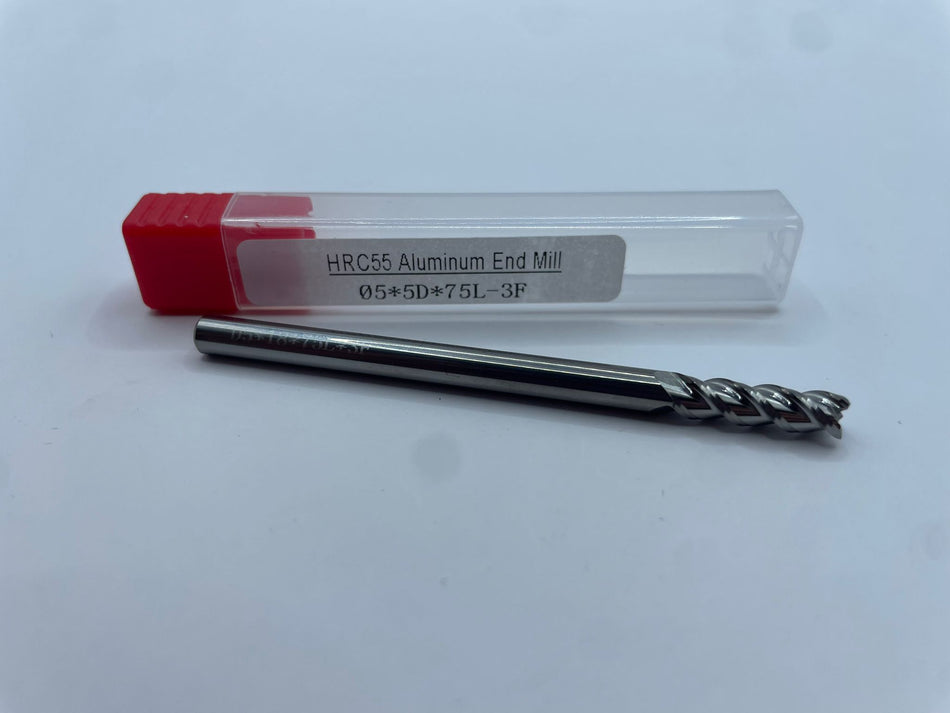 VHM-Schaftfräser, unbeschichtet, 5mm, lang