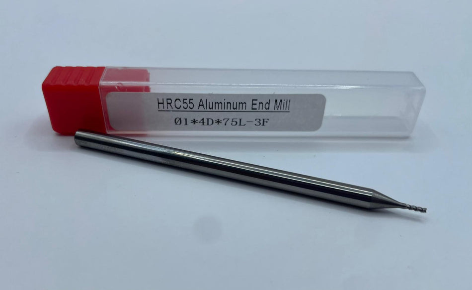 VHM-Schaftfräser, unbeschichtet, 1mm, lang