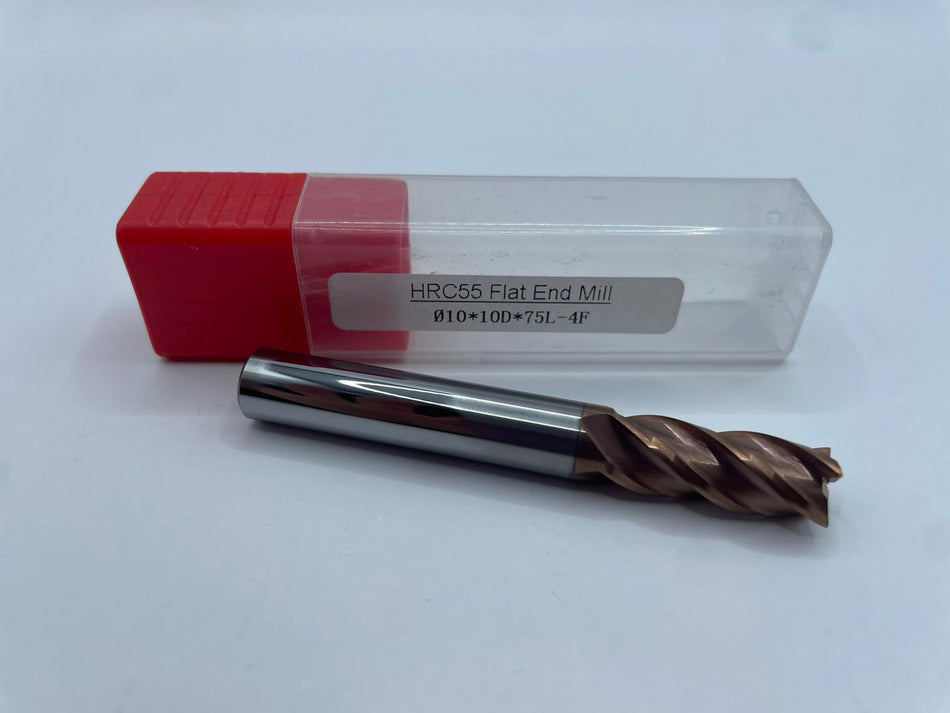 Freză frontală din carbură solidă, HRC55, 10 mm