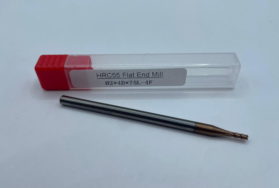 Freze de degroșare din carbură, HRC55, 2mm, lungi